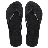 Slim Logo Metallic - Black / Silver