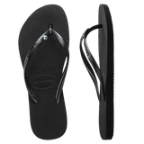Swarovski Slim Logo Metal Crystal - Black