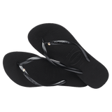 Swarovski Slim Logo Metal Crystal - Black