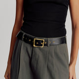 Everyday Buckle Belt - Black/Gold