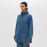 Meena Denim Fleece Pullover