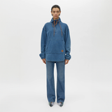 Meena Denim Fleece Pullover