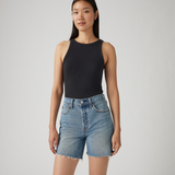 501 Original High Rise Mid Thigh Shorts - Ticked & Untied
