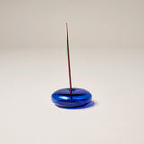 Glass Incense Holder - Cobalt