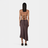 Lucie Asymmetric Skirt - Mulberry