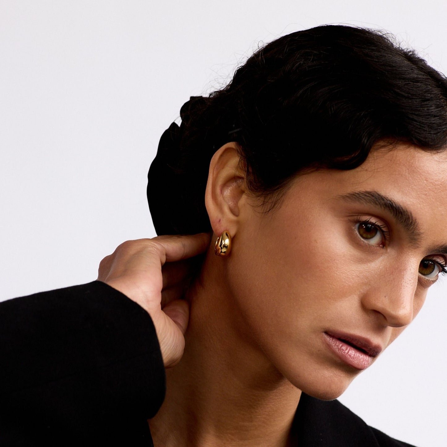 Everyday Domed Hoop - Gold