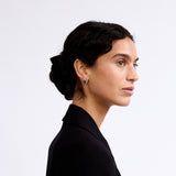 Everyday Teardrop Hoop - Silver