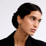 Everyday Teardrop Hoop - Silver