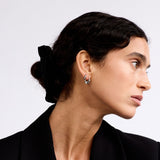 Everyday Teardrop Hoop - Silver