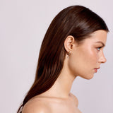 Aster - Crystal Teardrop Hoops - Gold