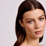 Aster - Crystal Teardrop Hoops - Gold