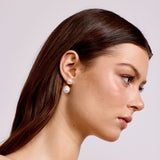 Celeste - Double Freshwater Pearl Earrings - Gold