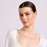 Gracie - Mini Pearl Hoops - Gold