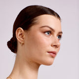 Gracie - Mini Pearl Hoops - Gold