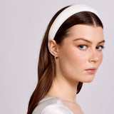 Gracie - Mini Pearl Hoops - Silver