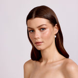 Sylvie - Freshwater Pearl Drop Hoops - Gold