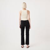 Elise Mid Straight Jean - Black