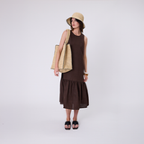 Positano Bucket Hat - Natural / Sage