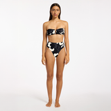 U Trim Bandeau Bikini Top - Cactus Garden