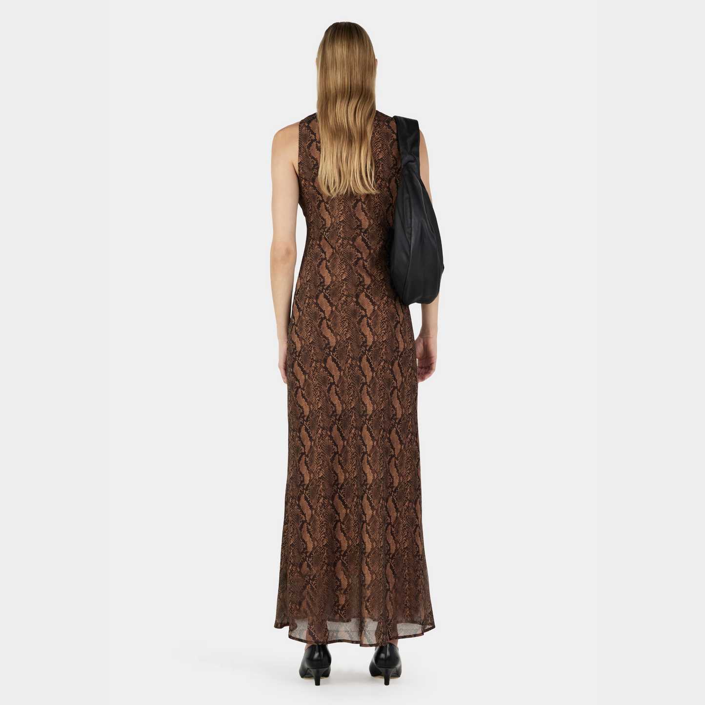 Elle Dress - Tan Python