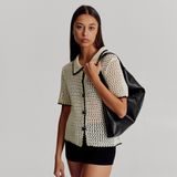 Harlow Slouch Tote Bag - Black