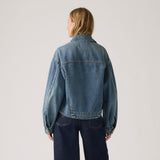 Balloon Sleeve Trucker Jacket