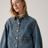 Balloon Sleeve Trucker Jacket