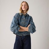 Balloon Sleeve Trucker Jacket