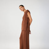 Poppy Tie Side Top - Clay