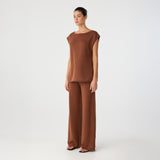 Poppy Tie Side Top - Clay