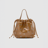 Halle Eyelet Crossbody - Camel