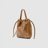 Halle Eyelet Crossbody - Camel