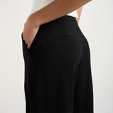 Best Life Black Soft Crepe Wide Leg Pant