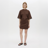 Lolani Mini Tee Dress - Chocolate