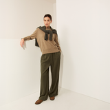 Luxe Cashmere Crew - Nutmeg