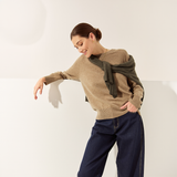 Luxe Cashmere Crew - Nutmeg