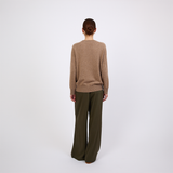 Luxe Cashmere Crew - Nutmeg