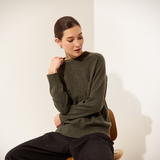 Luxe Cashmere Crew - Pine