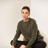 Luxe Cashmere Crew - Pine