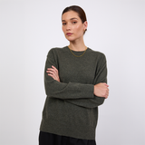 Luxe Cashmere Crew - Pine