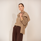 Cashmere Funnel Neck - Nutmeg