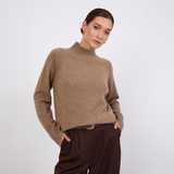 Cashmere Funnel Neck - Nutmeg