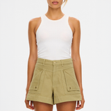 Celene Denim Short - Olive