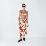 Cotton Sarong - Ruby Floral