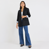 Dock Ramie Rolled Sleeve Blazer
