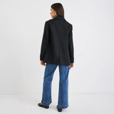 Dock Ramie Rolled Sleeve Blazer