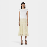 Emanuel Lace Skirt - Butter