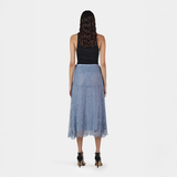 Emanuel Lace Skirt - Steel