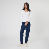 Echo Rib Henley - White