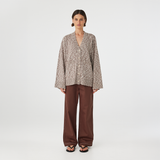 Emmet Cardigan - Chocolate / Cream